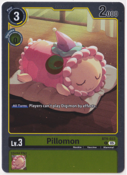 Pillomon single card from Digimon Card Game
