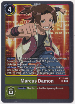 Marcus Damon single card from Digimon Card Game