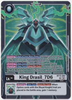 King Drasil_7D6 single card from Digimon Card Game