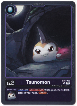 Tsunomon single card from Digimon Card Game