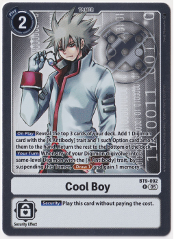 Cool Boy single card from Digimon Card Game