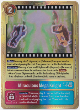 Miraculous Mega Knight (ALTERNATIVE ART) single card from Digimon Card Game