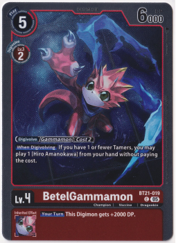 BetelGammamon single card from Digimon Card Game