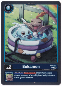 Bukamon single card from Digimon Card Game