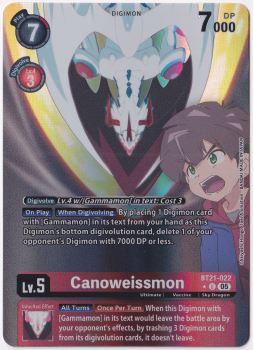 Canoweissmon (ALTERNATIVE ART) single card from Digimon Card Game