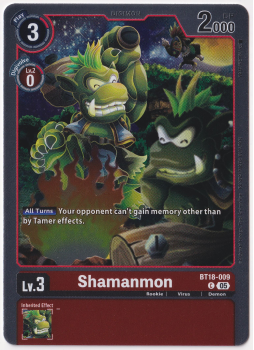 Shamanmon single card from Digimon Card Game