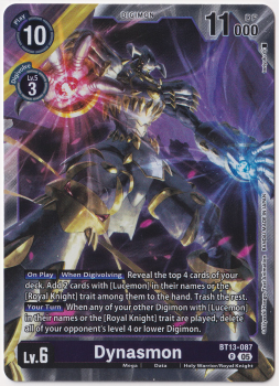 Dynasmon single card from Digimon Card Game