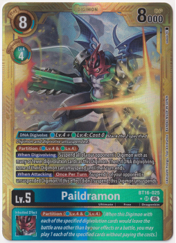 Paildramon (ALTERNATIVE ART) single card from Digimon Card Game