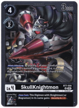 SkullKnightmon single card from Digimon Card Game