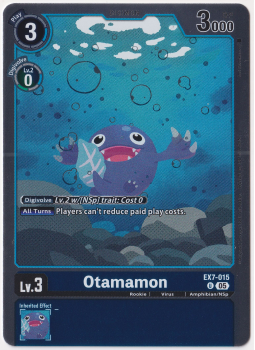 Otamamon single card from Digimon Card Game