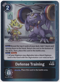 Defense Training single card from Digimon Card Game