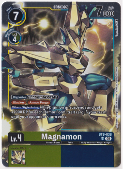 Magnamon single card from Digimon Card Game