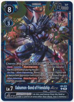 Gabumon - Bond of Friendship ACE single card from Digimon Card Game