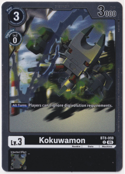 Kokuwamon single card from Digimon Card Game