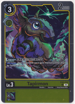 Tapirmon single card from Digimon Card Game