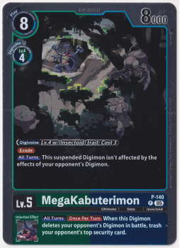 MegaKabuterimon single card from Digimon Card Game