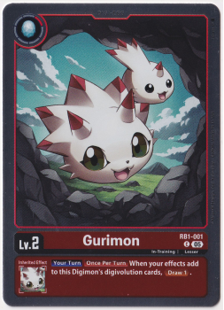 Gurimon single card from Digimon Card Game