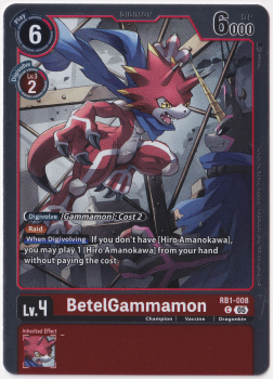 BetelGammamon single card from Digimon Card Game