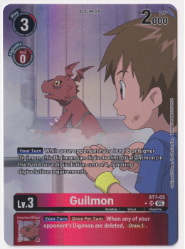 Guilmon (ALTERNATIVE ART) single card from Digimon Card Game