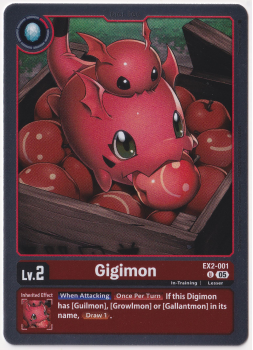 Gigimon single card from Digimon Card Game