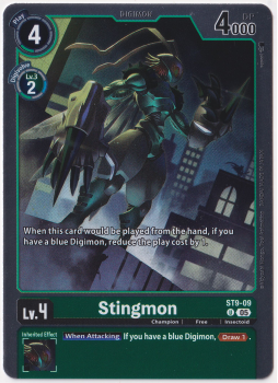 Stingmon single card from Digimon Card Game