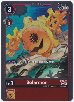 Solarmon single card from Digimon Card Game