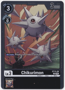 Chikurimon single card from Digimon Card Game
