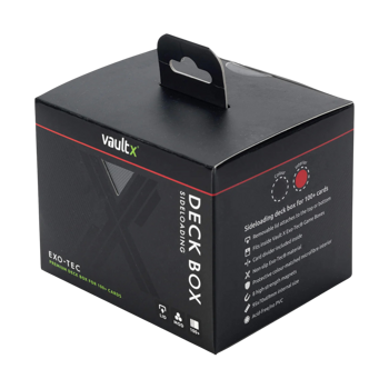 Vault X Deck Box Sideloading 100+ Black / Red