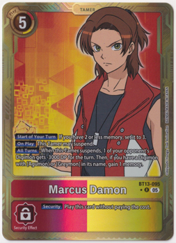 Marcus Damon (ALTERNATIVE ART) : BT13-095 DIGIMON GENERATION - Digimon Card Game Single Card