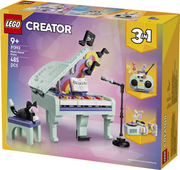 LEGO&reg; Creator 3 in 1 Music Decor Piano with Cat (31392)