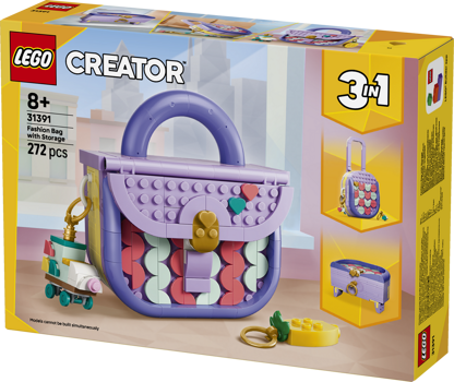 LEGO&reg; Creator 3 in 1 Art Fashion Bag with Storage (31391)