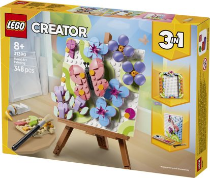 LEGO&reg; Creator 3 in 1 Floral Art Decor Painting (31390)