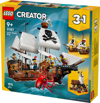 LEGO&reg; Creator 3 in 1 Iconic Pirate Ship (31387)