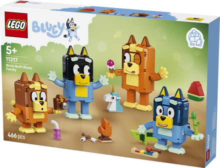 LEGO&reg; Bluey Brick-Built Bluey Family (11217)