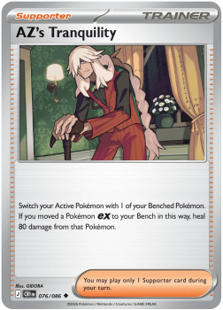 AZ's Tranquility single card from Pokemon