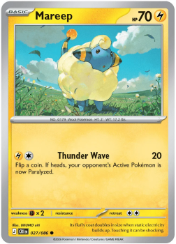Mareep single card from Pokemon