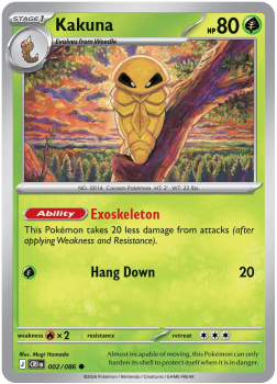 Kakuna single card from Pokemon