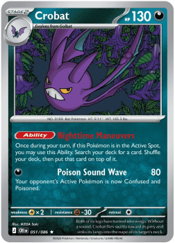 Crobat single card from Pokemon
