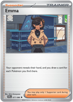 Emma single card from Pokemon