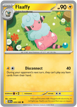 Flaaffy single card from Pokemon