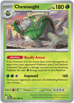 Chesnaught single card from Pokemon