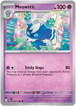 Meowstic single card from Pokemon