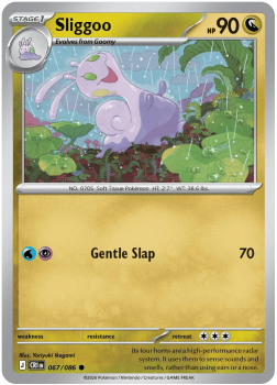 Sliggoo single card from Pokemon