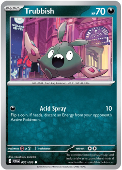 Trubbish single card from Pokemon