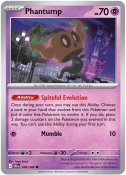 Phantump single card from Pokemon