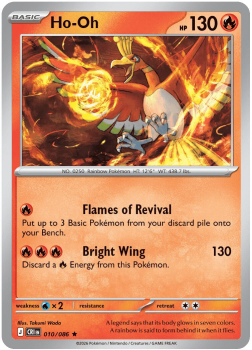 Ho-Oh single card from Pokemon