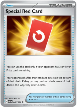 Special Red Card single card from Pokemon