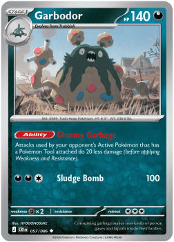 Garbodor single card from Pokemon