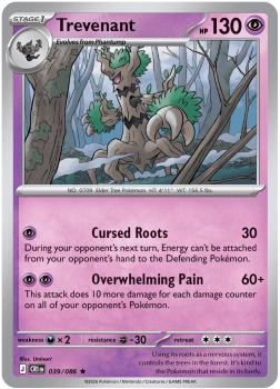 Trevenant single card from Pokemon