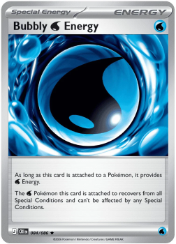 Bubbly Energy single card from Pokemon